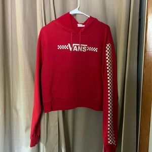 Vans hoodie red size large